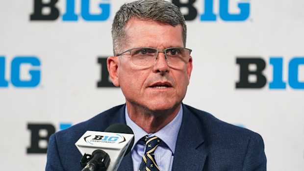 Jim Harbaugh 2023 Big Ten Media Days USATSI_21096918